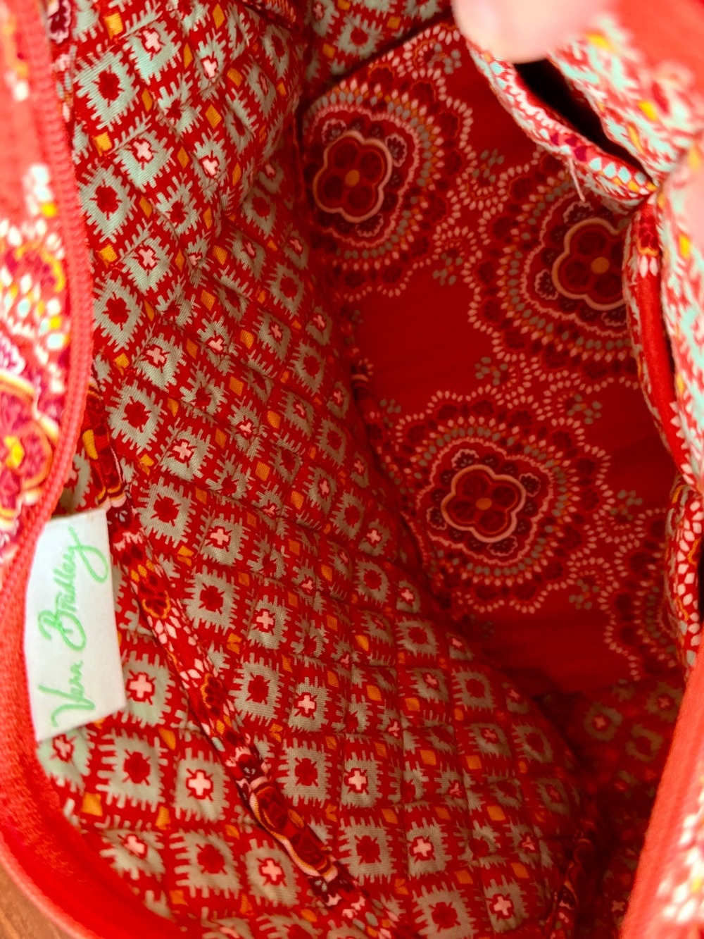 Vera Bradley Red Quilted Floral Shoulder Bag - Picture 5 of 10